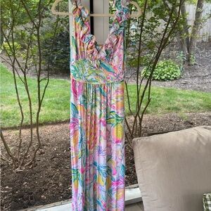 Lilly Pulitzer Tropical Print Maxi Dress